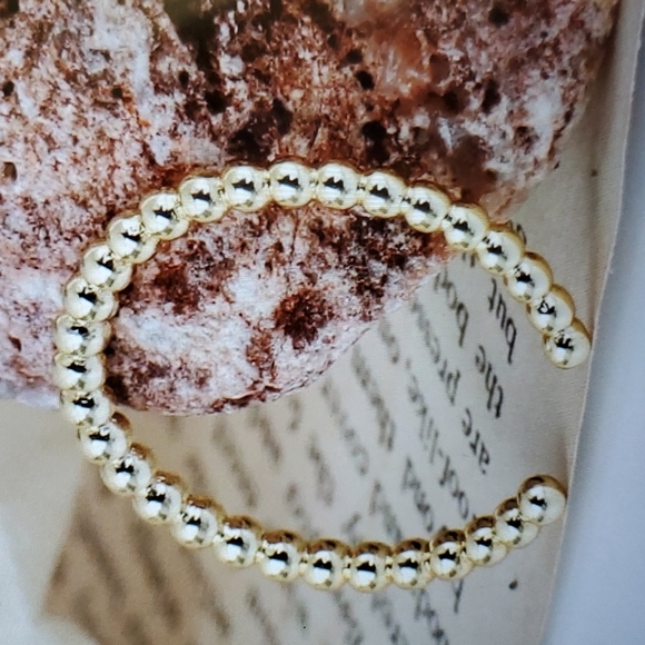 18K Gold Plated Open Ring - Picture 2 of 5